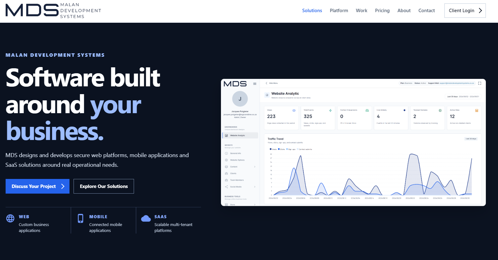 Multi-tenant SaaS application preview